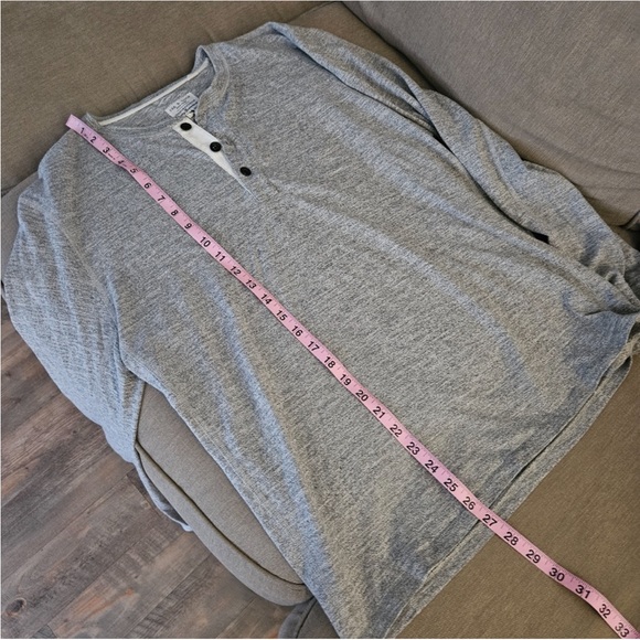 Rag & bone long sleeves shirt XL gray sweater shirt button front - Picture 4 of 12